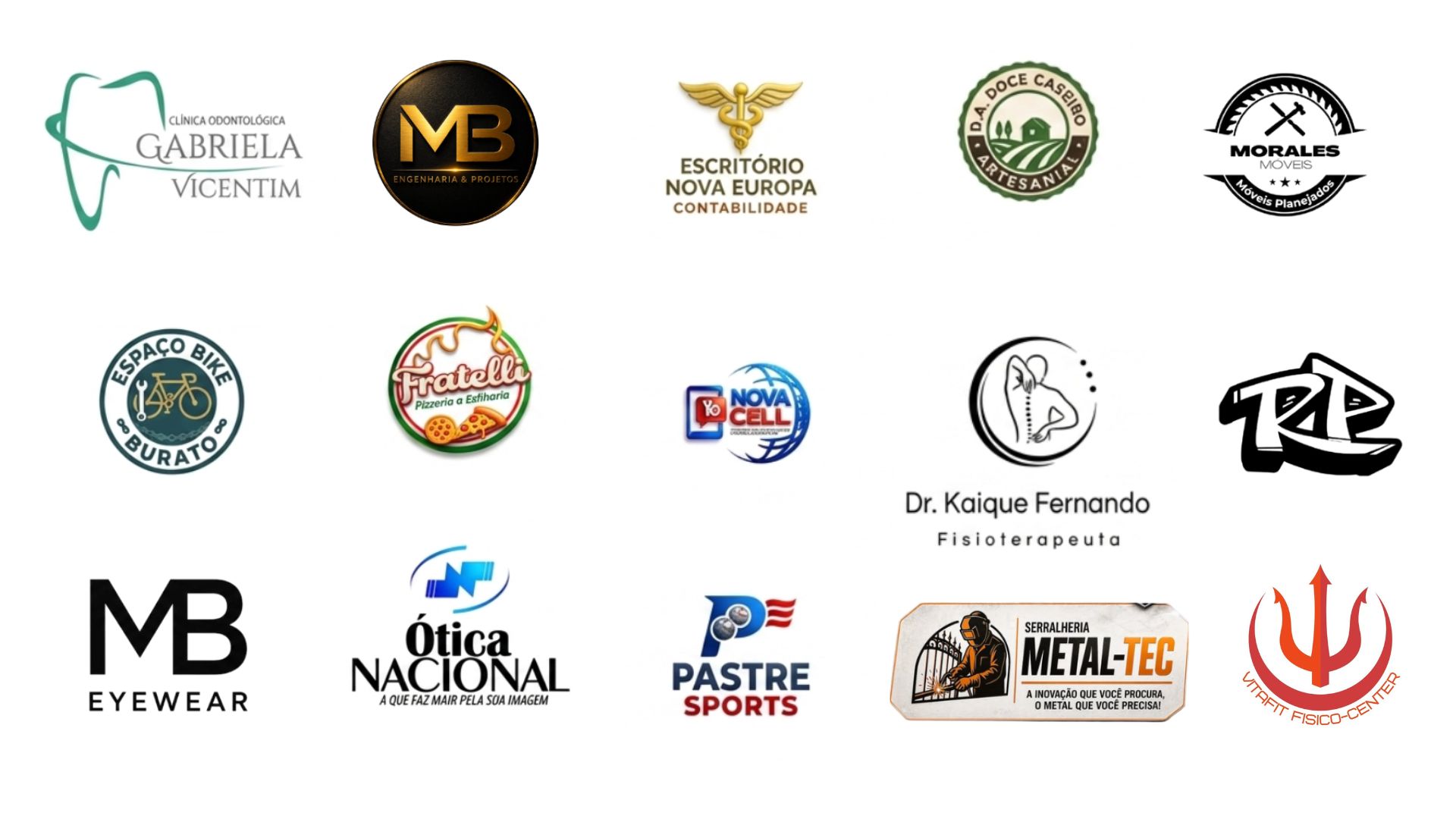 Logos dos patrocinadores